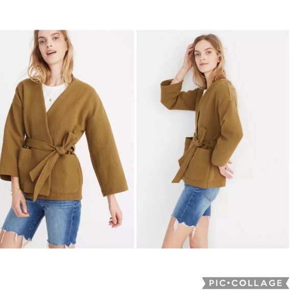 texture & thread wrap jacket